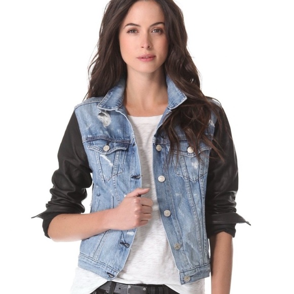 Rag and bone Jean/leather jacket - Picture 7 of 8